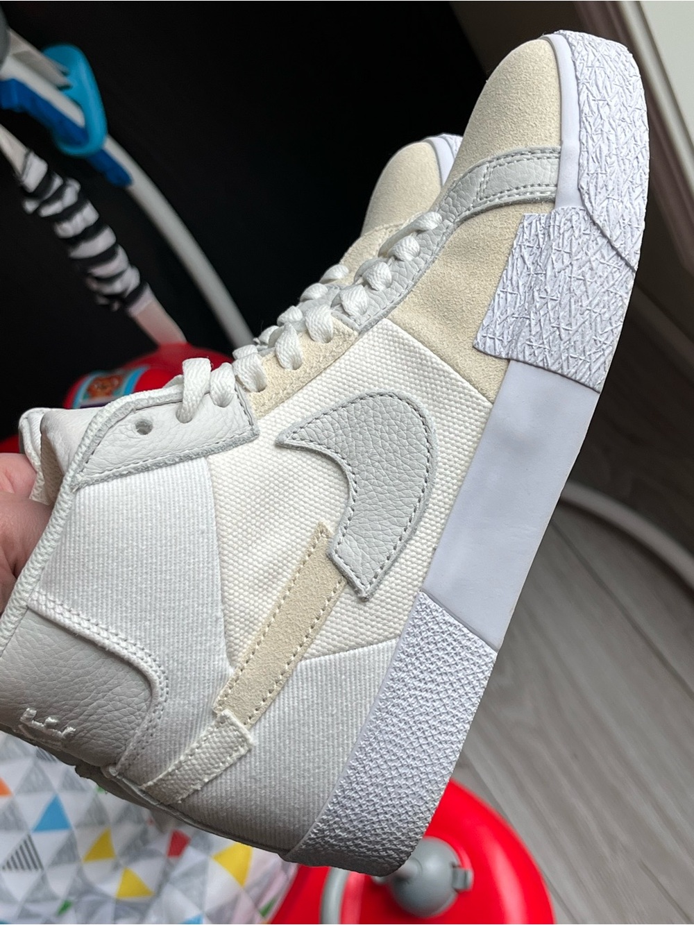 Nike Zoom Blazer Mid Premium SB White Sail FB3262-100 Women’s 5 EUC Rare